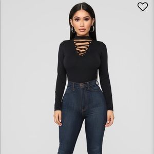 Back For More Laceup bodysuit SIZE S/M